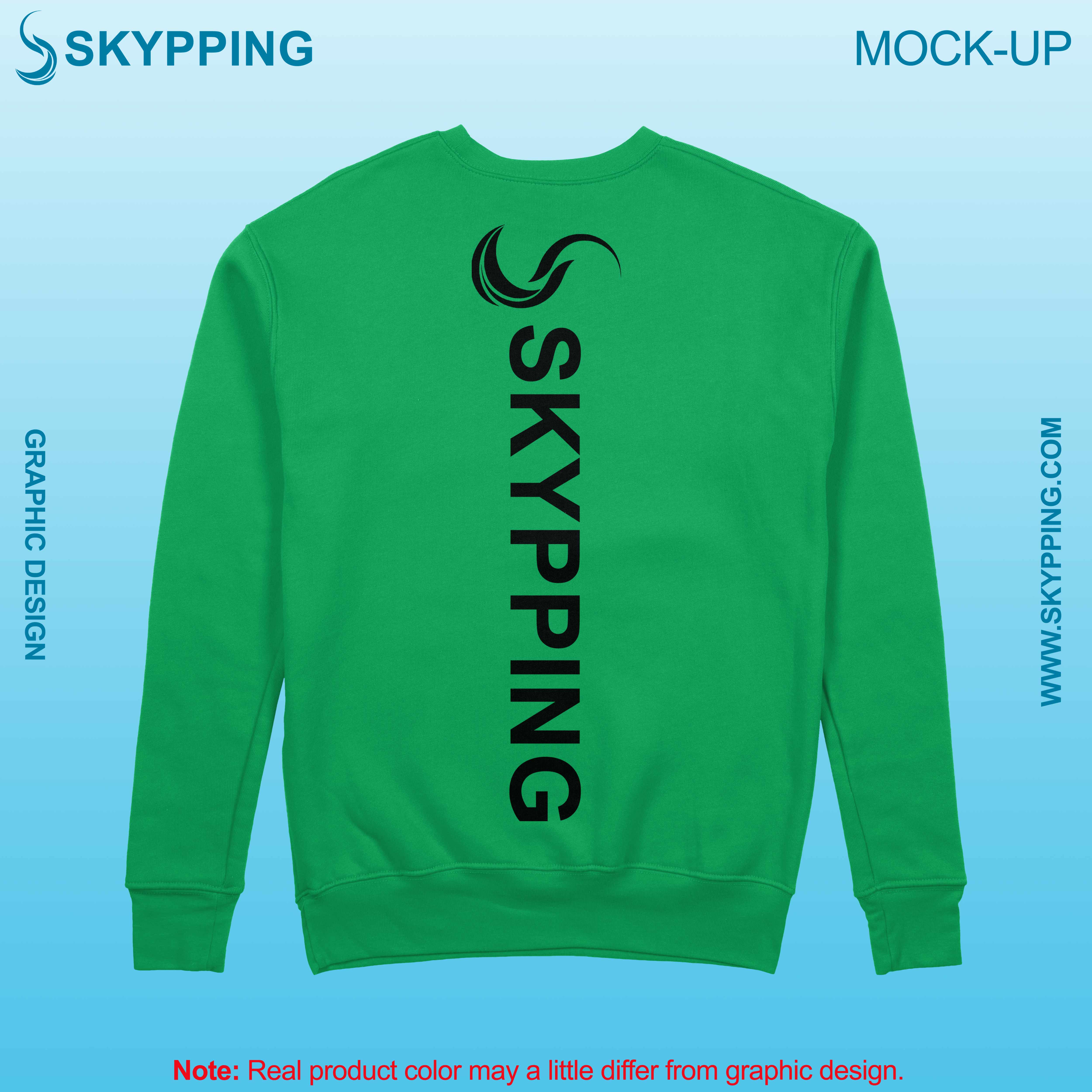 Sweatshirt with set-in style sleeve